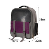 Portable Pet Cat Carrier Backpack Mesh Window Adjustable Shoulder Strap Dark Gray - Aladdin Shoppers