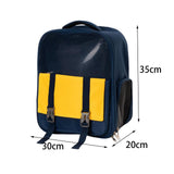 Portable Pet Cat Carrier Backpack Mesh Window Adjustable Shoulder Strap Dark Blue - Aladdin Shoppers