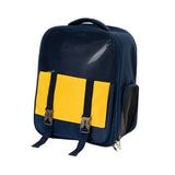 Portable Pet Cat Carrier Backpack Mesh Window Adjustable Shoulder Strap Dark Blue - Aladdin Shoppers
