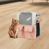 Cats Carrier Bag Puppy Dog Portable Travel Camping Supplies Cage Pet Pink - Aladdin Shoppers