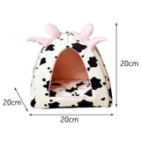 Cat Bed for Indoor Cats Cat House Rabbit Warm Nest Semienclosed Dog Kennel 20cmx20cmx20cm - Aladdin Shoppers