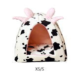 Cat Bed for Indoor Cats Cat House Rabbit Warm Nest Semienclosed Dog Kennel 20cmx20cmx20cm - Aladdin Shoppers