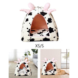 Cat Bed for Indoor Cats Cat House Rabbit Warm Nest Semienclosed Dog Kennel 20cmx20cmx20cm - Aladdin Shoppers