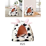 Cat Bed for Indoor Cats Cat House Rabbit Warm Nest Semienclosed Dog Kennel 20cmx20cmx20cm - Aladdin Shoppers