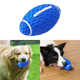 Dog Sounding Rugby Chew Toy Interactive Training Toy Chew Ball Exercise - Aladdin Shoppers