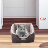 Cat Bed Nest Warm Puppy Kennel Folding Cave Pet Supplies Dog House Mat S 30cmx28cmx29cm - Aladdin Shoppers