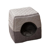 Cat Bed Nest Warm Puppy Kennel Folding Cave Pet Supplies Dog House Mat S 30cmx28cmx29cm - Aladdin Shoppers