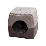 Cat Bed Nest Warm Puppy Kennel Folding Cave Pet Supplies Dog House Mat S 30cmx28cmx29cm - Aladdin Shoppers