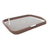 Dog Toilet Potty Pad Holder Washable with Urinary Column Dog Accessories Coffee - Aladdin Shoppers