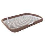 Dog Toilet Potty Pad Holder Washable with Urinary Column Dog Accessories Coffee - Aladdin Shoppers
