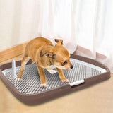 Dog Toilet Potty Pad Holder Washable with Urinary Column Dog Accessories Coffee - Aladdin Shoppers