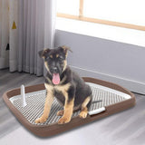 Dog Toilet Potty Pad Holder Washable with Urinary Column Dog Accessories Coffee - Aladdin Shoppers