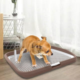 Dog Toilet Potty Pad Holder Washable with Urinary Column Dog Accessories Coffee - Aladdin Shoppers