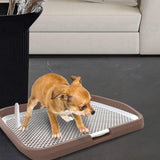 Dog Toilet Potty Pad Holder Washable with Urinary Column Dog Accessories Coffee - Aladdin Shoppers