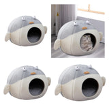 Soft Pet Bed House Washable Anti Slip Sleeping Pet Supplies Nest Kitten S - Aladdin Shoppers