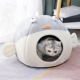 Soft Pet Bed House Washable Anti Slip Sleeping Pet Supplies Nest Kitten S - Aladdin Shoppers