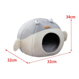 Soft Pet Bed House Washable Anti Slip Sleeping Pet Supplies Nest Kitten M - Aladdin Shoppers