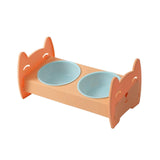 Raised Pet Feeder Water Food Bowls Pet Dishes Pet Feeding Station Stable Orange - Aladdin Shoppers