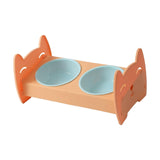 Raised Pet Feeder Water Food Bowls Pet Dishes Pet Feeding Station Stable Orange - Aladdin Shoppers