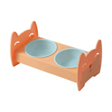 Raised Pet Feeder Water Food Bowls Pet Dishes Pet Feeding Station Stable Orange - Aladdin Shoppers