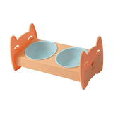 Raised Pet Feeder Water Food Bowls Pet Dishes Pet Feeding Station Stable Orange - Aladdin Shoppers