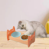 Raised Pet Feeder Water Food Bowls Pet Dishes Pet Feeding Station Stable Orange - Aladdin Shoppers