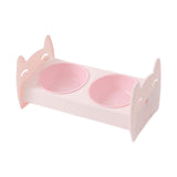 Raised Pet Feeder Water Food Bowls Pet Dishes Pet Feeding Station Stable Pink - Aladdin Shoppers