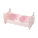 Raised Pet Feeder Water Food Bowls Pet Dishes Pet Feeding Station Stable Pink - Aladdin Shoppers