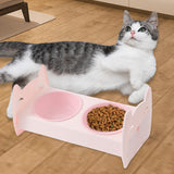 Raised Pet Feeder Water Food Bowls Pet Dishes Pet Feeding Station Stable Pink - Aladdin Shoppers