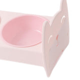 Raised Pet Feeder Water Food Bowls Pet Dishes Pet Feeding Station Stable Pink - Aladdin Shoppers