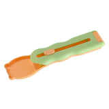 Pet Feeder Sliding Cat Strip Squeeze Spoon Lickable Cat Treats Spoon Cat Green handle - Aladdin Shoppers