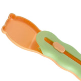 Pet Feeder Sliding Cat Strip Squeeze Spoon Lickable Cat Treats Spoon Cat Green handle - Aladdin Shoppers