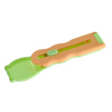Pet Feeder Sliding Cat Strip Squeeze Spoon Lickable Cat Treats Spoon Cat Orange handle - Aladdin Shoppers