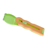 Pet Feeder Sliding Cat Strip Squeeze Spoon Lickable Cat Treats Spoon Cat Orange handle - Aladdin Shoppers