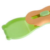 Pet Feeder Sliding Cat Strip Squeeze Spoon Lickable Cat Treats Spoon Cat Orange handle - Aladdin Shoppers