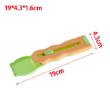 Pet Feeder Sliding Cat Strip Squeeze Spoon Lickable Cat Treats Spoon Cat Orange handle - Aladdin Shoppers
