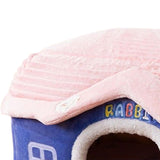 Dog Bed House Winter Warm Sleeping Bed Sleep Kennel Semienclosed Cat Bed 45x36x40cm Blue - Aladdin Shoppers