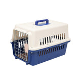 Hard Sided Travel Carrier Kennel Cat Dog Cage for Rabbits Traveling Outdoor Blue S - Aladdin Shoppers
