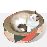 Corrugated Paper Cat Nest Cat Scratcher Toys Size 43x33x10cm Interactive - Aladdin Shoppers