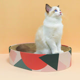 Corrugated Paper Cat Nest Cat Scratcher Toys Size 43x33x10cm Interactive - Aladdin Shoppers