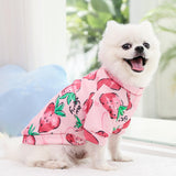 Pet Costume Dog Clothes Cat Cosplay Puppy Clothing for New Year Holiday Strawberry L - Aladdin Shoppers