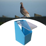 Maxbell 6xBird Food Feeder Hanging Convenient Detachable Food Containers for Pigeon Blue