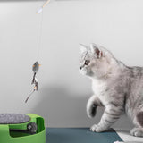 Cat Wand Exerciser Elastic String with Mouse Toy Rope 63cm Sturdy Accessory - Aladdin Shoppers