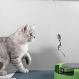 Cat Wand Exerciser Elastic String with Mouse Toy Rope 63cm Sturdy Accessory - Aladdin Shoppers