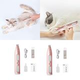 Pet Nail Hair Trimmer Dogs Clippers Kitten Low Noise Tool for Eyes Shaving Rechargeable - Aladdin Shoppers