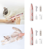 Pet Nail Hair Trimmer Dogs Clippers Kitten Low Noise Tool for Eyes Shaving Rechargeable - Aladdin Shoppers