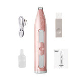 Pet Nail Hair Trimmer Dogs Clippers Kitten Low Noise Tool for Eyes Shaving Rechargeable - Aladdin Shoppers