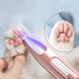 Pet Nail Hair Trimmer Dogs Clippers Kitten Low Noise Tool for Eyes Shaving Rechargeable - Aladdin Shoppers