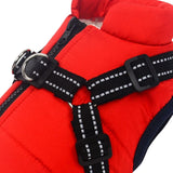 Dogs Jacket Pet Supplies Apparel Puppy Protection Thicken Zipper for Outdoor Red and Small - Aladdin Shoppers