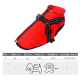 Dogs Jacket Pet Supplies Apparel Puppy Protection Thicken Zipper for Outdoor Red and Small - Aladdin Shoppers